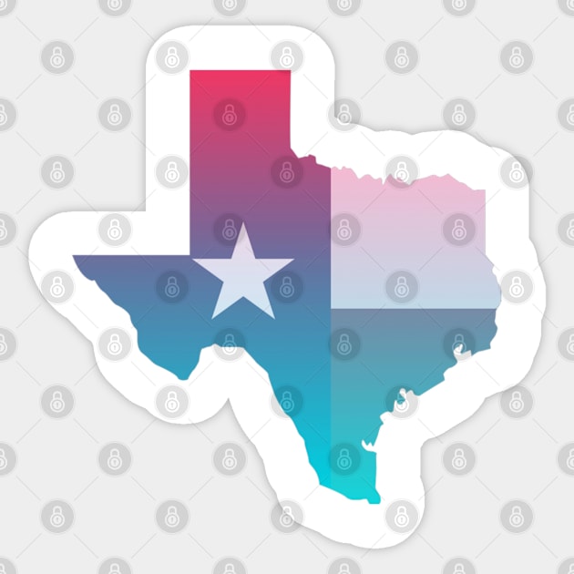 Texas Ombre Sticker by Wandering Barefoot